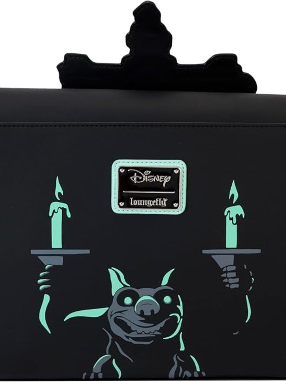 Loungefly Disney: Haunted Mansion Crossbody Purse Glows in the Dark - Picture 6 of 6